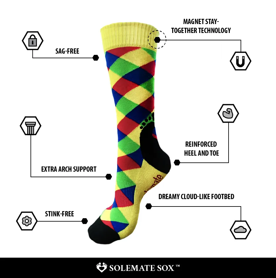Green Grinch Plaid Sox