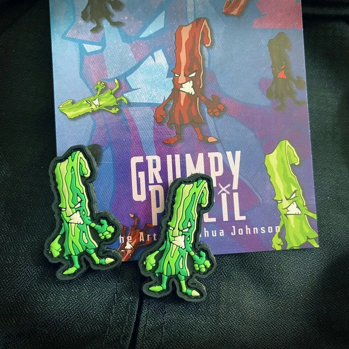 GRUMPY GLOW BACON, PVC MORALE PATCH SET