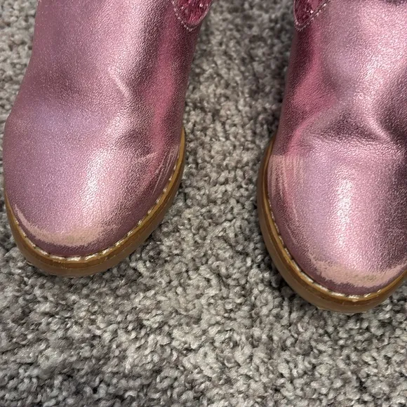 GUC Mini Dreamers Georgia Glitter Heart Boots Sz 28 (11)