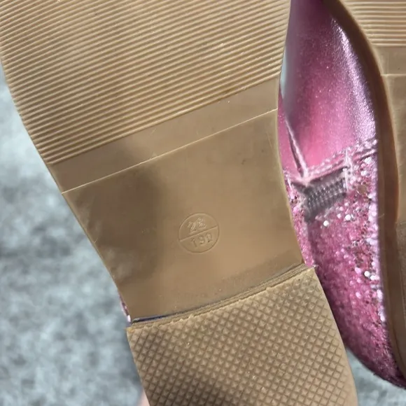 GUC Mini Dreamers Georgia Glitter Heart Boots Sz 28 (11)