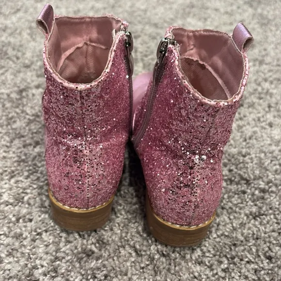 GUC Mini Dreamers Georgia Glitter Heart Boots Sz 28 (11)