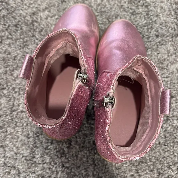 GUC Mini Dreamers Georgia Glitter Heart Boots Sz 28 (11)