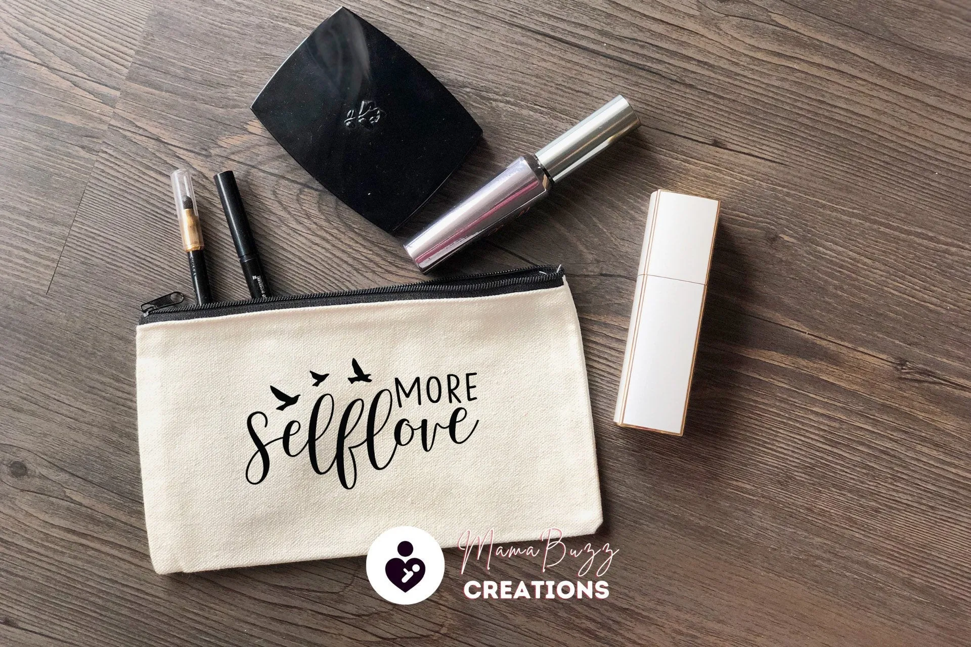 Happiness is Home-made,Makeup bag,Makeup purse,Travel bag,Makeup bag organizer,Pencil case,Zipper Bag,Custom zipper bag,Canvas,Craft Bag