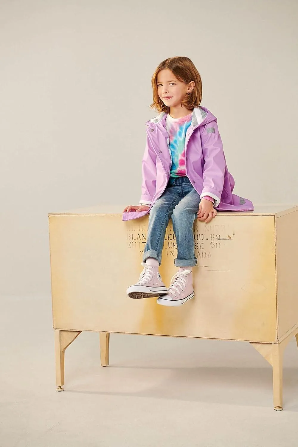 HATLEY Splash Rain Jacket | Lilac Size 3