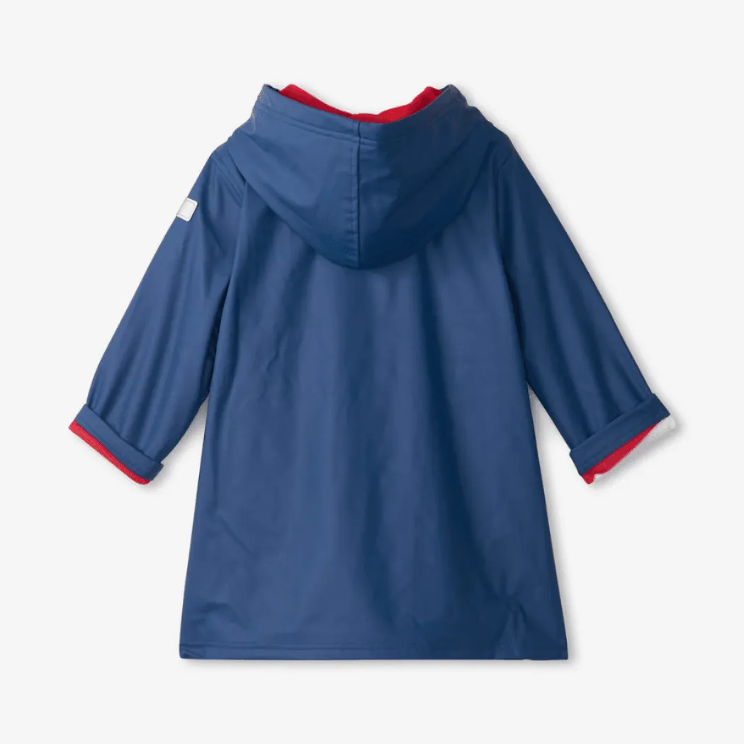 HATLEY Splash Rain Jacket | Navy & Red Size 4