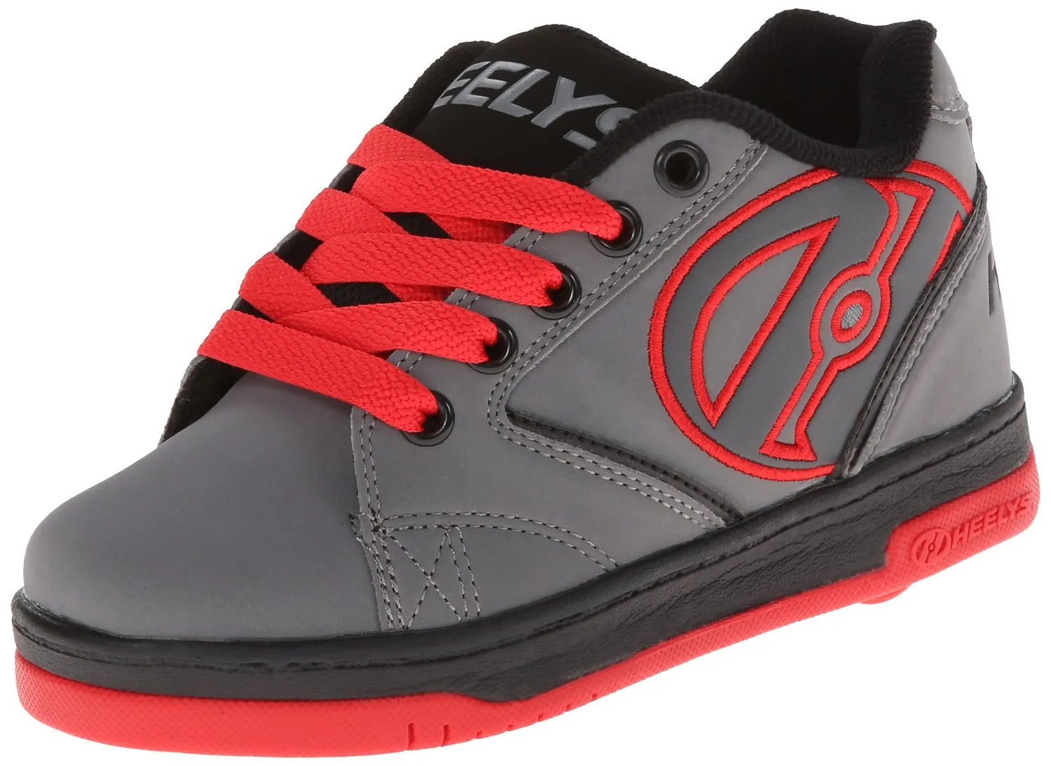Heelys Propel Skate Shoe (Toddler-Little Kid-Big Kid), Grey-Orange, 8 M US Big Kid