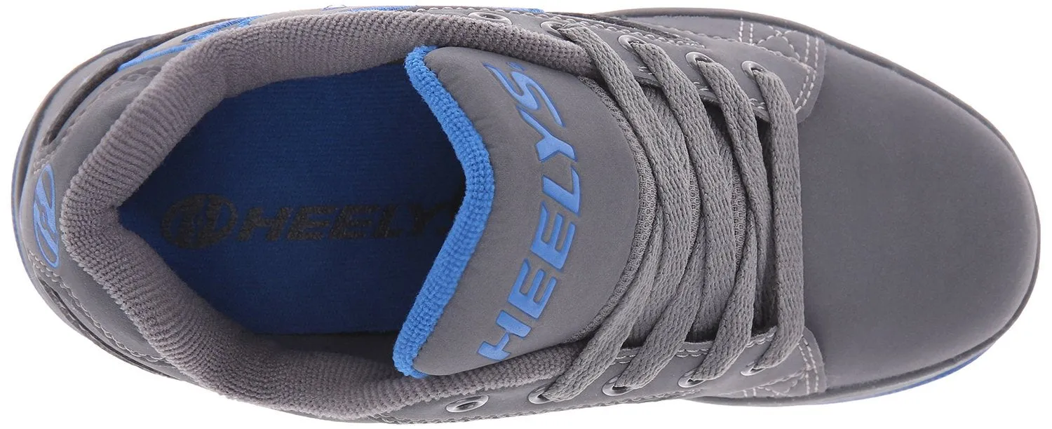 Heelys Propel Skate Shoe (Toddler-Little Kid-Big Kid), Grey-Orange, 8 M US Big Kid