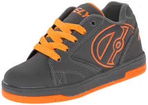 Heelys Propel Skate Shoe (Toddler-Little Kid-Big Kid), Grey-Orange, 8 M US Big Kid