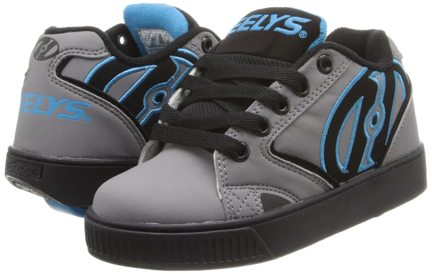 Heelys Propel Skate Shoe (Toddler-Little Kid-Big Kid), Grey-Orange, 8 M US Big Kid