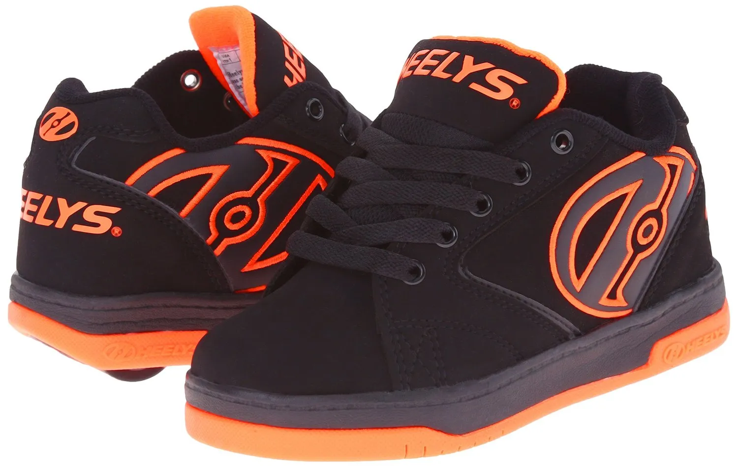 Heelys Propel Skate Shoe (Toddler-Little Kid-Big Kid), Grey-Orange, 8 M US Big Kid