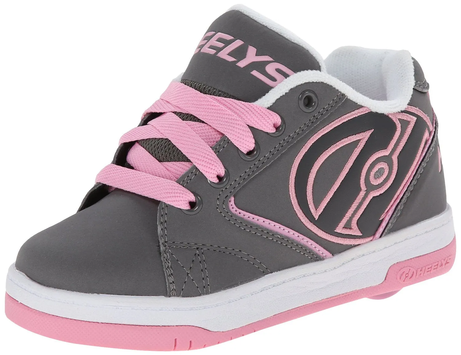 Heelys Propel Skate Shoe (Toddler-Little Kid-Big Kid), Grey-Orange, 8 M US Big Kid