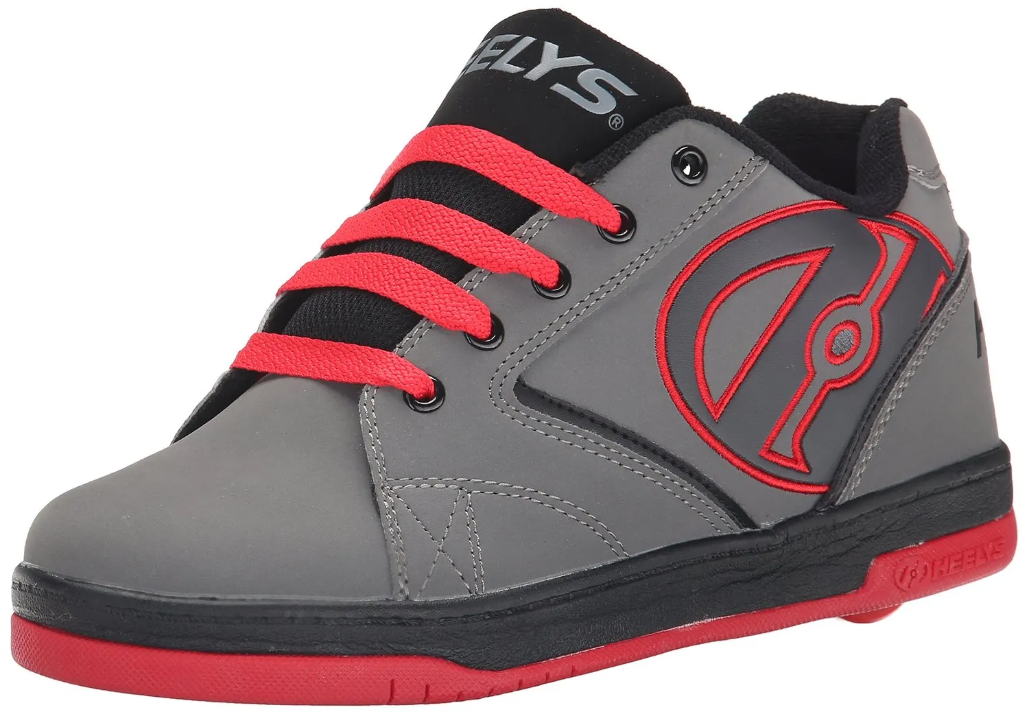 Heelys Propel Skate Shoe (Toddler-Little Kid-Big Kid), Grey-Orange, 8 M US Big Kid