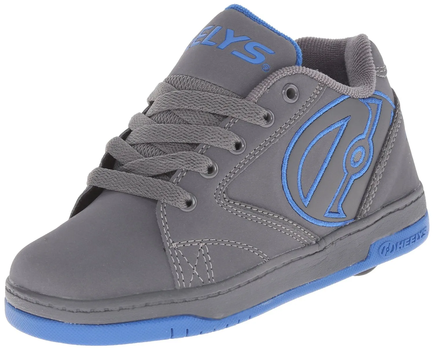 Heelys Propel Skate Shoe (Toddler-Little Kid-Big Kid), Grey-Orange, 8 M US Big Kid