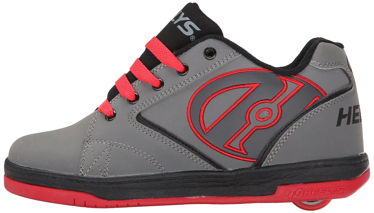 Heelys Propel Skate Shoe (Toddler-Little Kid-Big Kid), Grey-Orange, 8 M US Big Kid