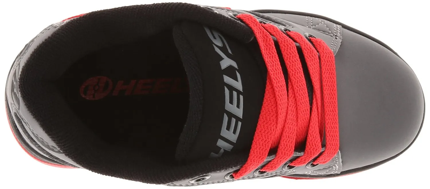 Heelys Propel Skate Shoe (Toddler-Little Kid-Big Kid), Grey-Orange, 8 M US Big Kid