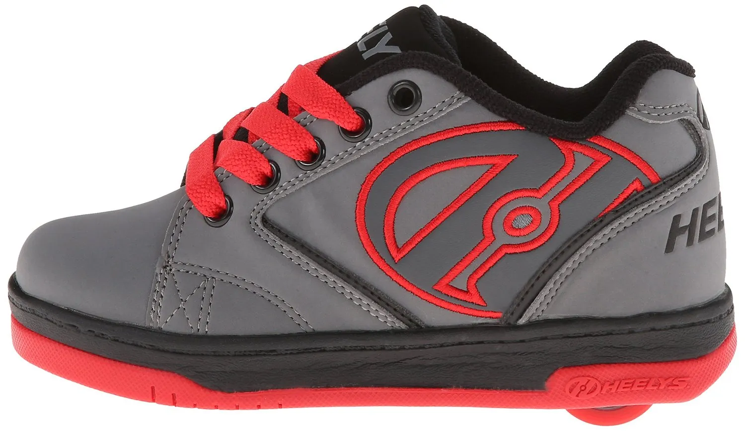 Heelys Propel Skate Shoe (Toddler-Little Kid-Big Kid), Grey-Orange, 8 M US Big Kid