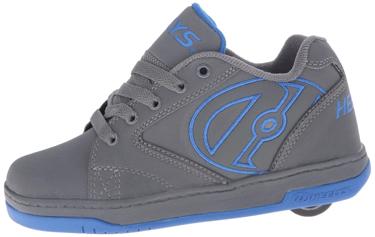Heelys Propel Skate Shoe (Toddler-Little Kid-Big Kid), Grey-Orange, 8 M US Big Kid