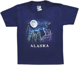 Hidden Image Wolf Kid's T-shirt