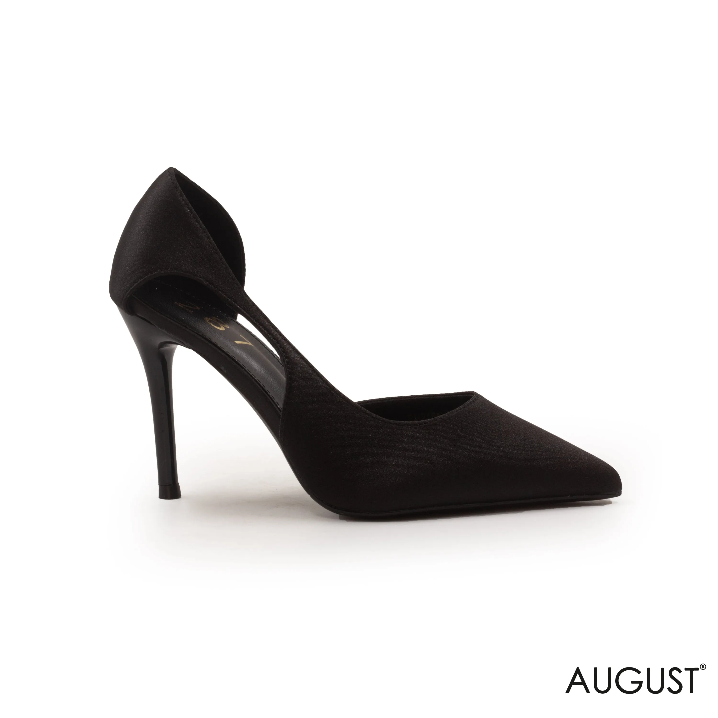 HIGH-HEEL SATIN SHOES