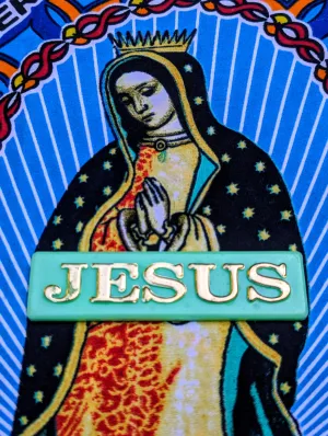 Holy glow in the dark plaque