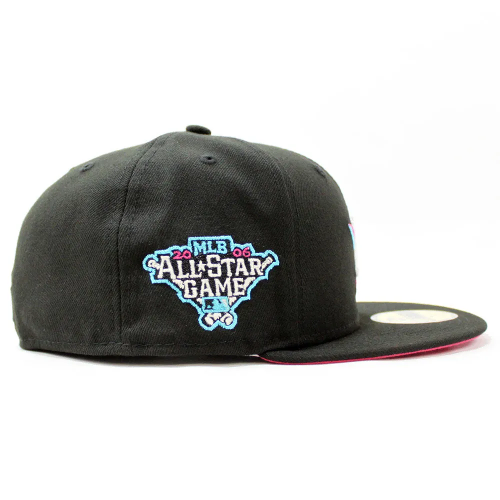 Houston Astros 2006 All-Star Game New Era 59Fifty Fitted Hat (Glow in the Dark Black Beet Under Brim)