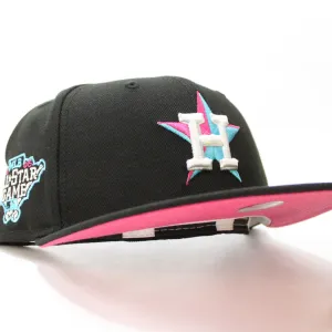 Houston Astros 2006 All-Star Game New Era 59Fifty Fitted Hat (Glow in the Dark Black Beet Under Brim)