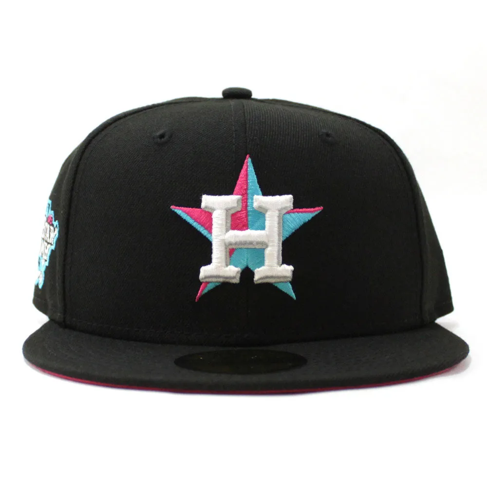 Houston Astros 2006 All-Star Game New Era 59Fifty Fitted Hat (Glow in the Dark Black Beet Under Brim)
