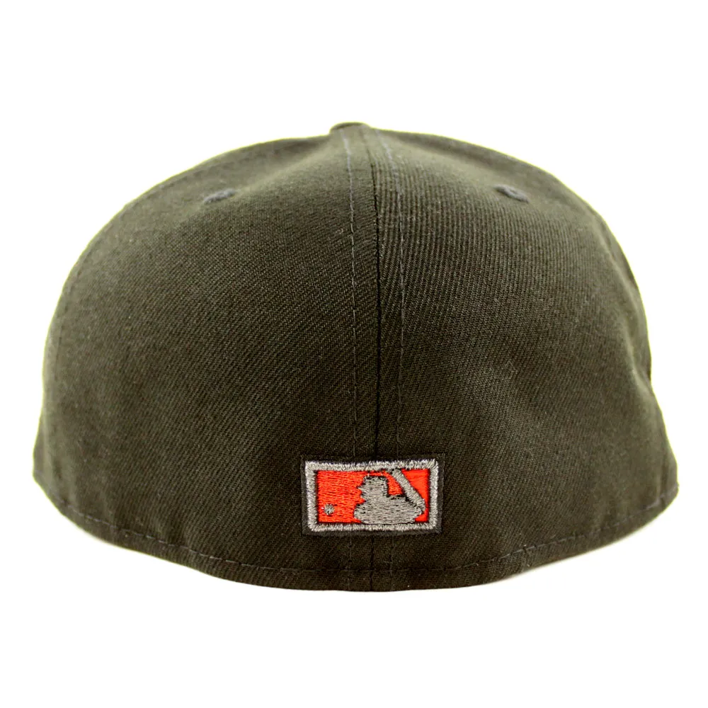 Houston Astros 45TH ANNIVERSARY New Era 59Fifty Fitted Hat (Black Metallic Red Under Brim)