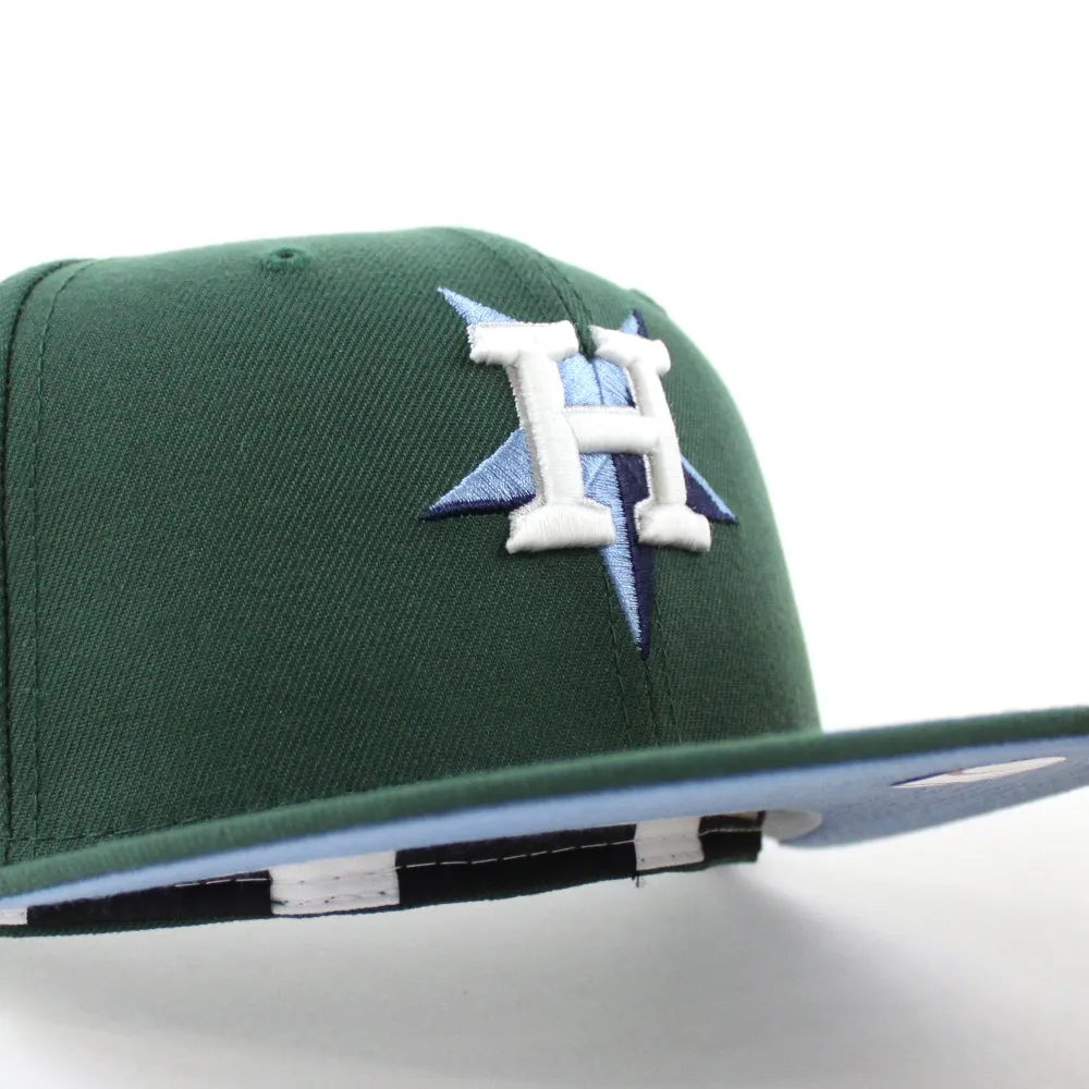 Houston Astros 50th ANNIVERSARY New Era 59Fifty Fitted Hat (GITD Green Sky Blue Under Brim)