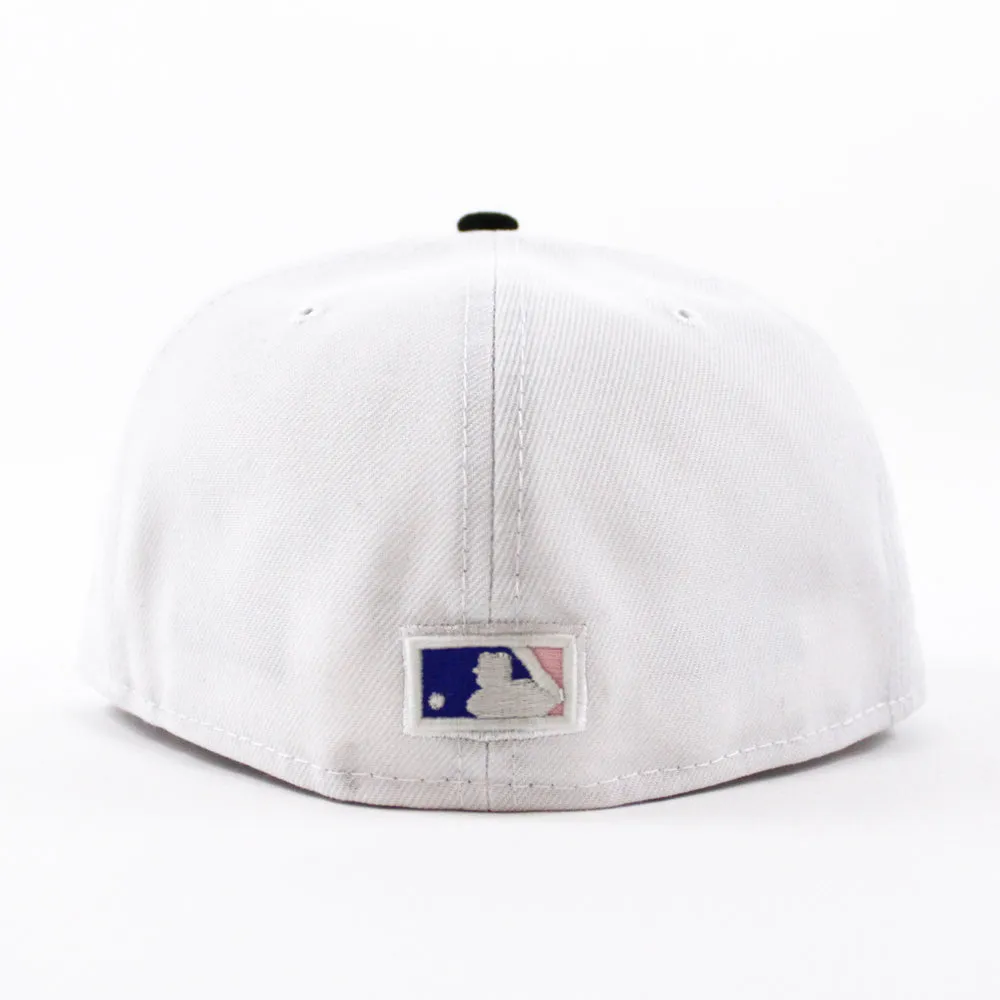 Houston Astros 50TH ANNIVERSARY New Era 59Fifty Fitted Hat (GITD White Black Royal Blue Under Brim)