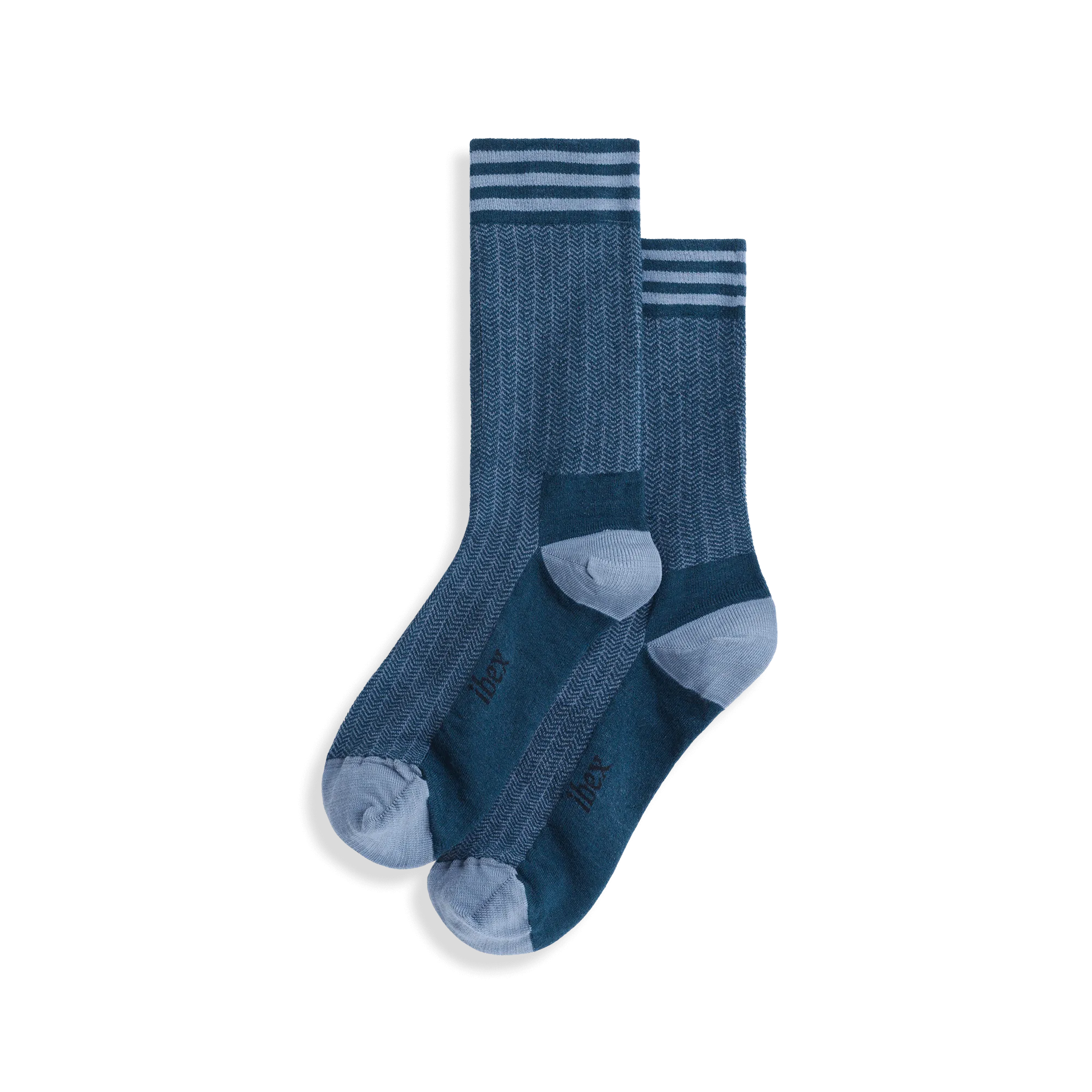 Ibex Nomad Herringbone Crew Socks