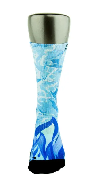 Icy Blue CES Custom Socks
