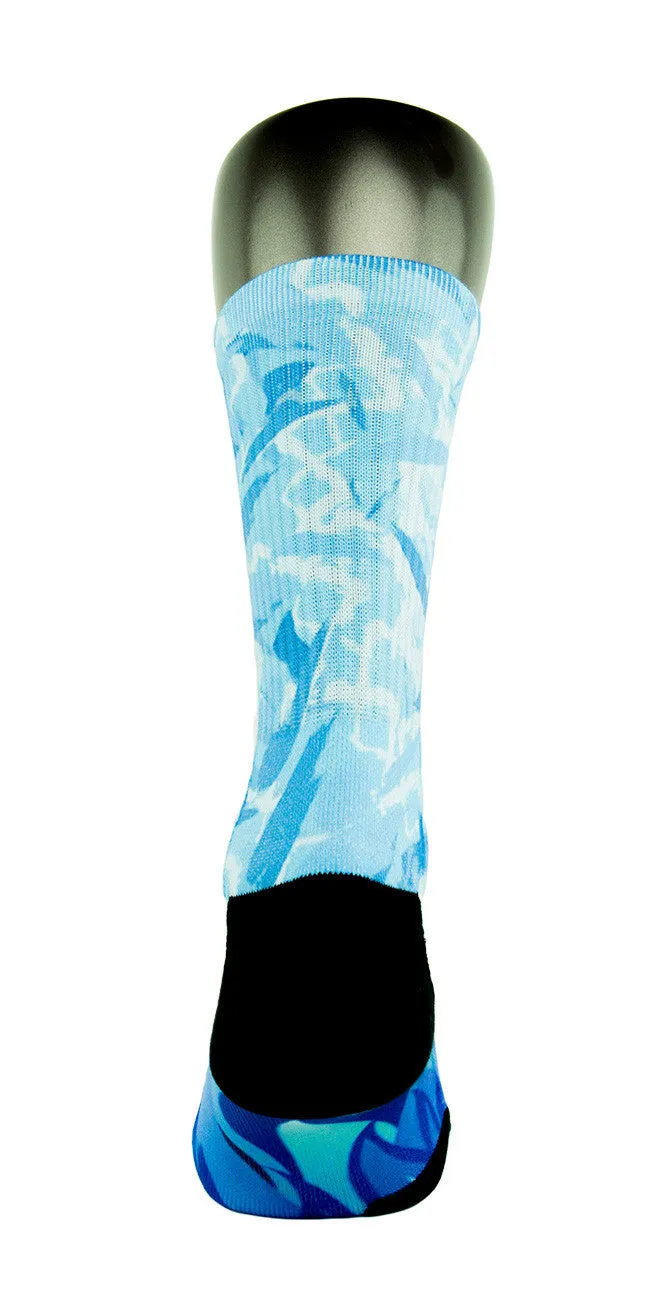 Icy Blue CES Custom Socks