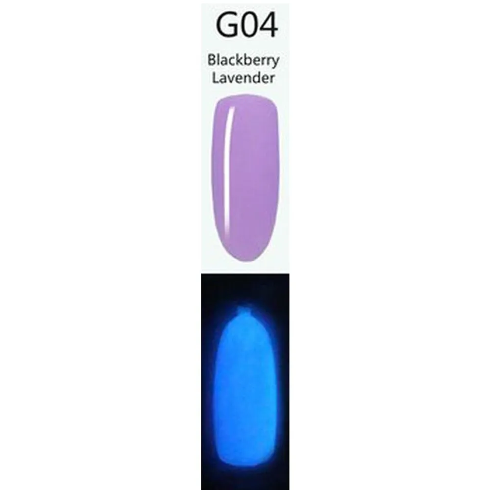 iGel LB Glow-in-the-Dark Gel Color - #G04 Blackberry Lavender / 0.6 oz.