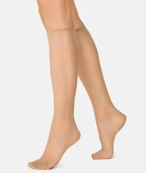 Kayser Silky Elastane Knee Hi 2 Pair Pack - Nubeige