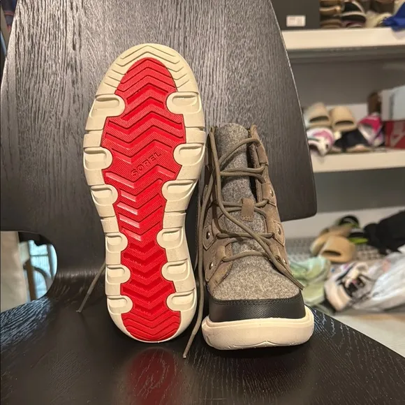 Kids Brown Lace-Up Boots