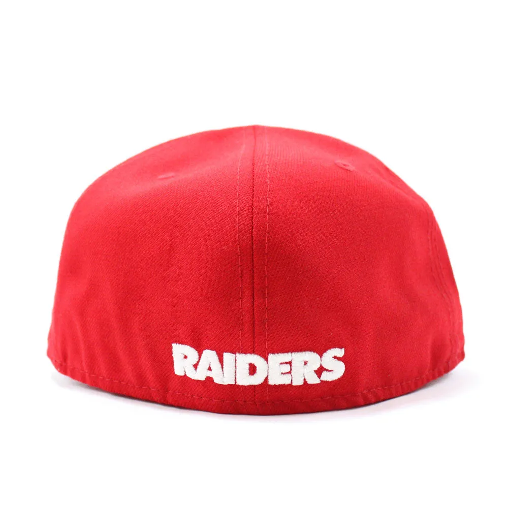 Las Vegas Raiders 60TH Anniversary New Era 59Fifty Fitted Hat (Glow in the Dark Logo Red Pink Under Brim)