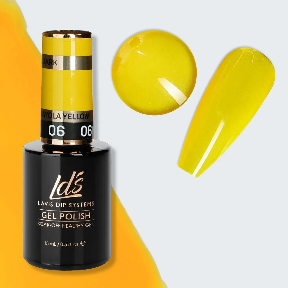 LDS 06 Crayola Yellow - Gel Polish 0.5 oz - Glow In The Dark