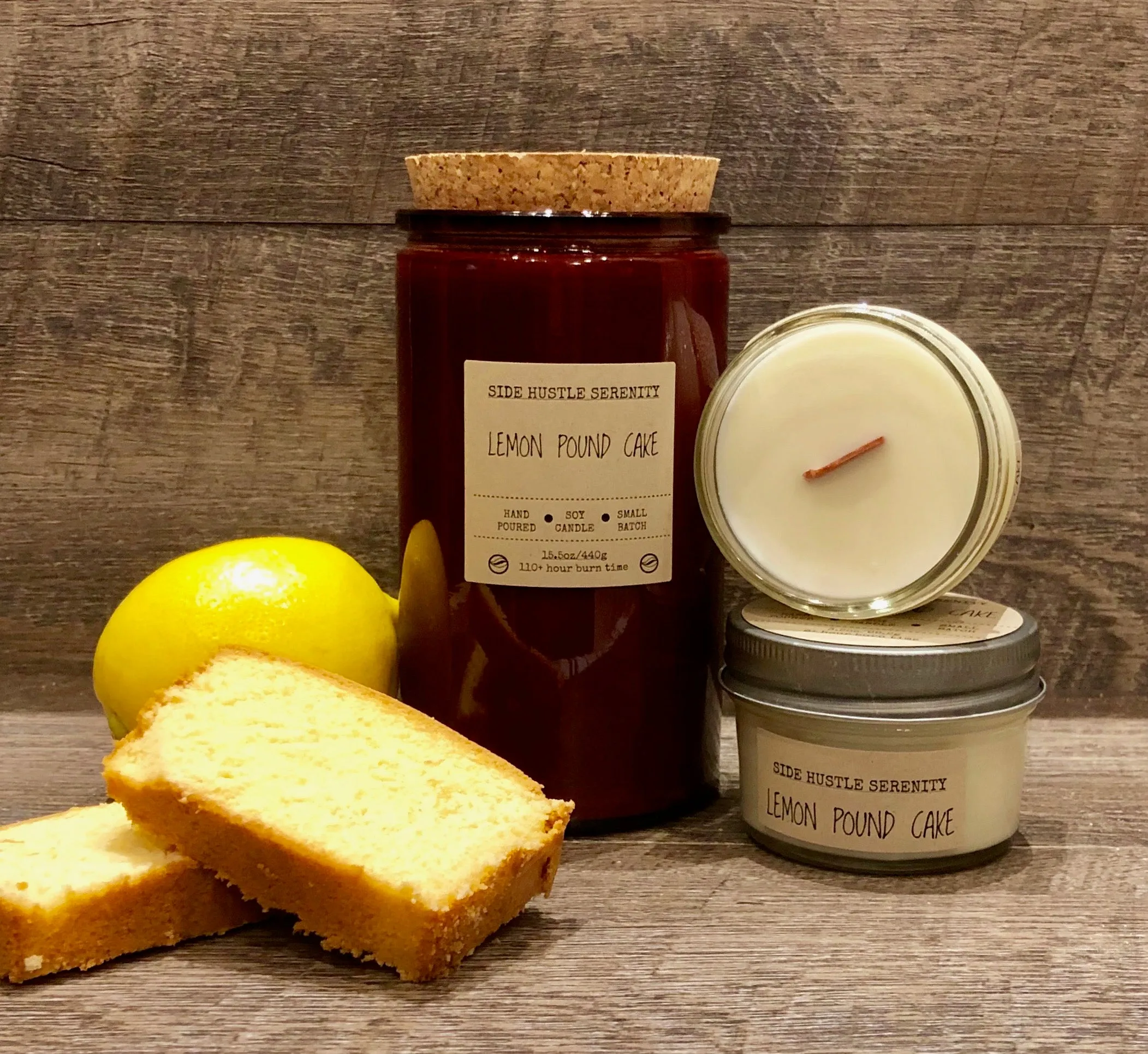 Lemon Pound Cake Scented Soy Candle | 15.5oz