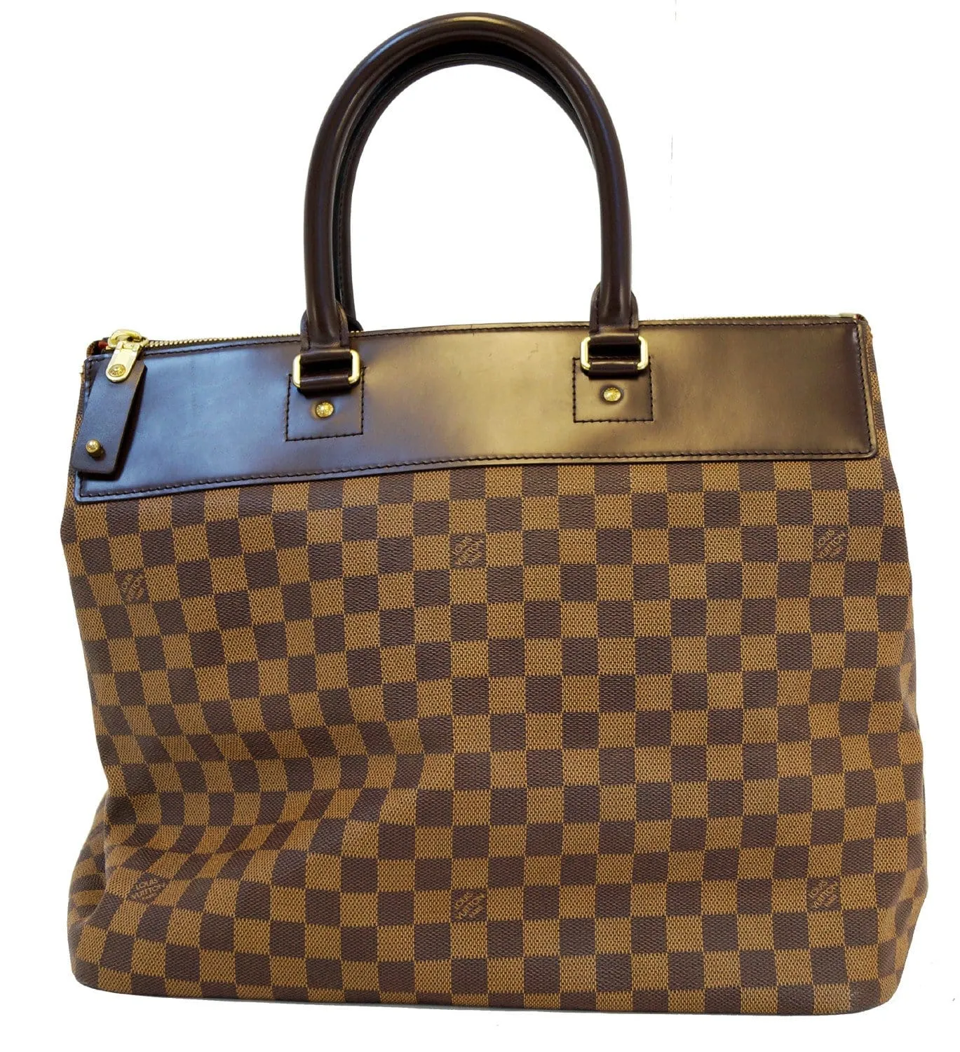 LOUIS VUITTON Damier Ebene Greenwich PM Boston Bag