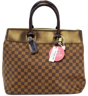 LOUIS VUITTON Damier Ebene Greenwich PM Boston Bag