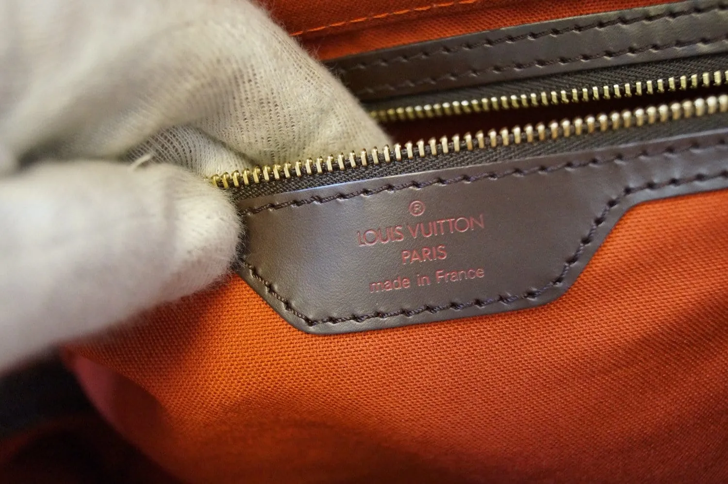 LOUIS VUITTON Damier Ebene Greenwich PM Boston Bag