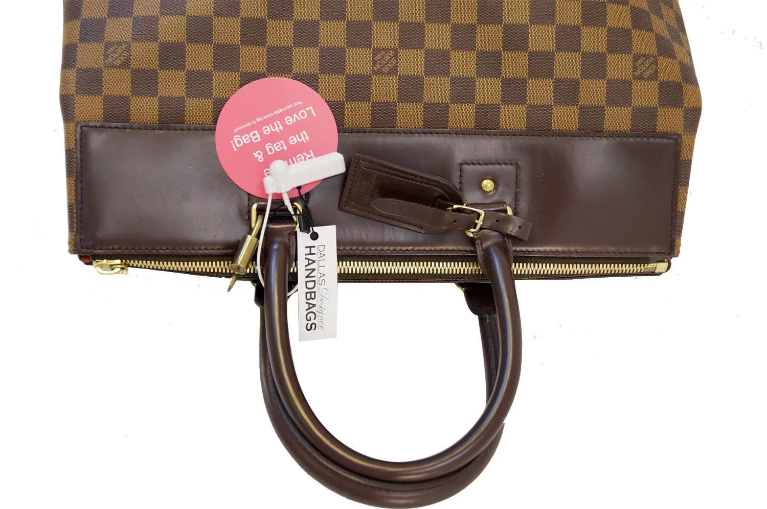LOUIS VUITTON Damier Ebene Greenwich PM Boston Bag