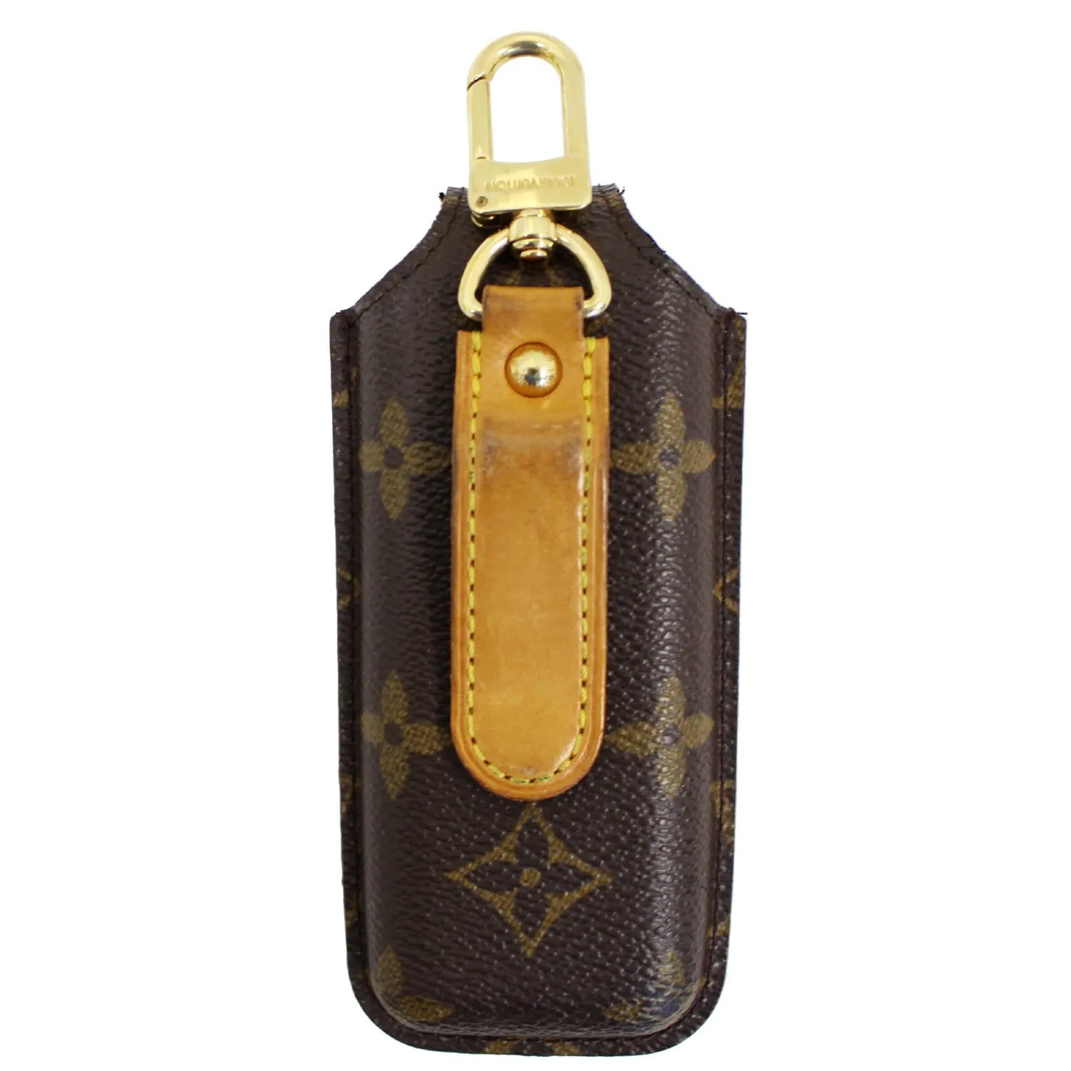 LOUIS VUITTON Etui Telephone International Monogram Phone Case Brown