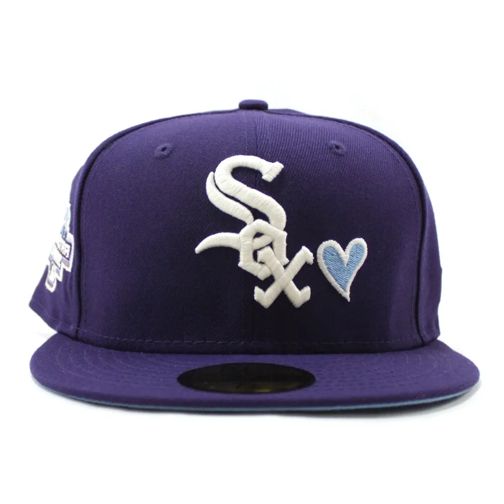 Love Chicago White Sox 2003 All-Star Game New Era 59Fifty Fitted Hat (GITD Purple Sky Blue Under Brim)