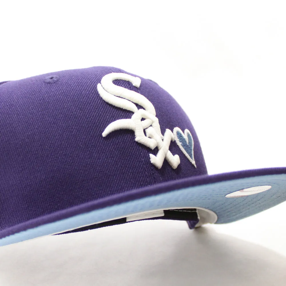 Love Chicago White Sox 2003 All-Star Game New Era 59Fifty Fitted Hat (GITD Purple Sky Blue Under Brim)