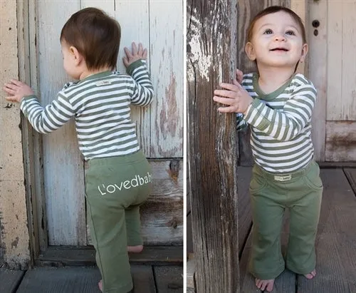 L'ovedbaby Organic Signature Pant - Sage