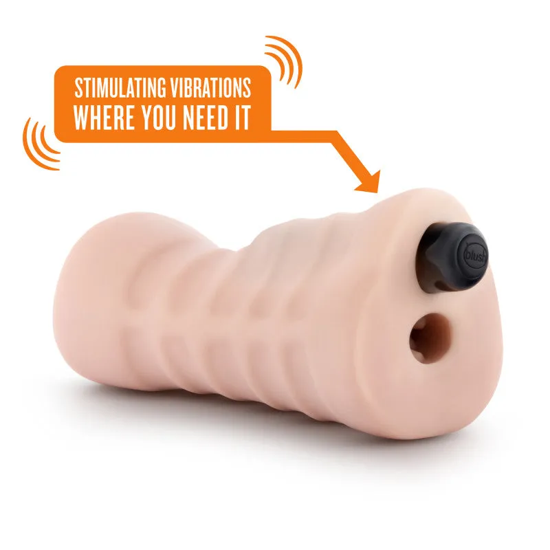 M for Men Rain - Flesh - Vibrating Vagina Stroker