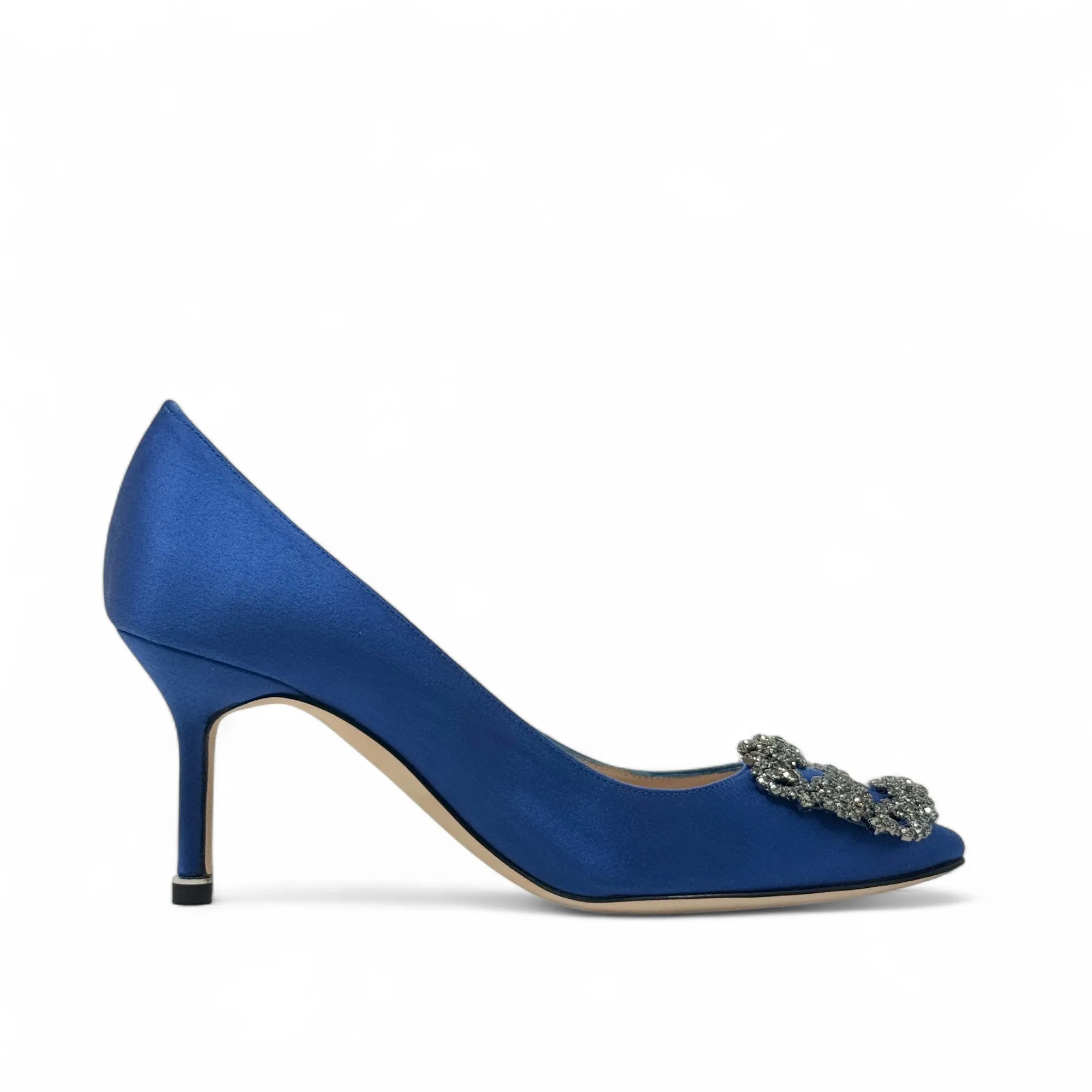 Manolo Blahnik Blue Hangisi Pumps 36