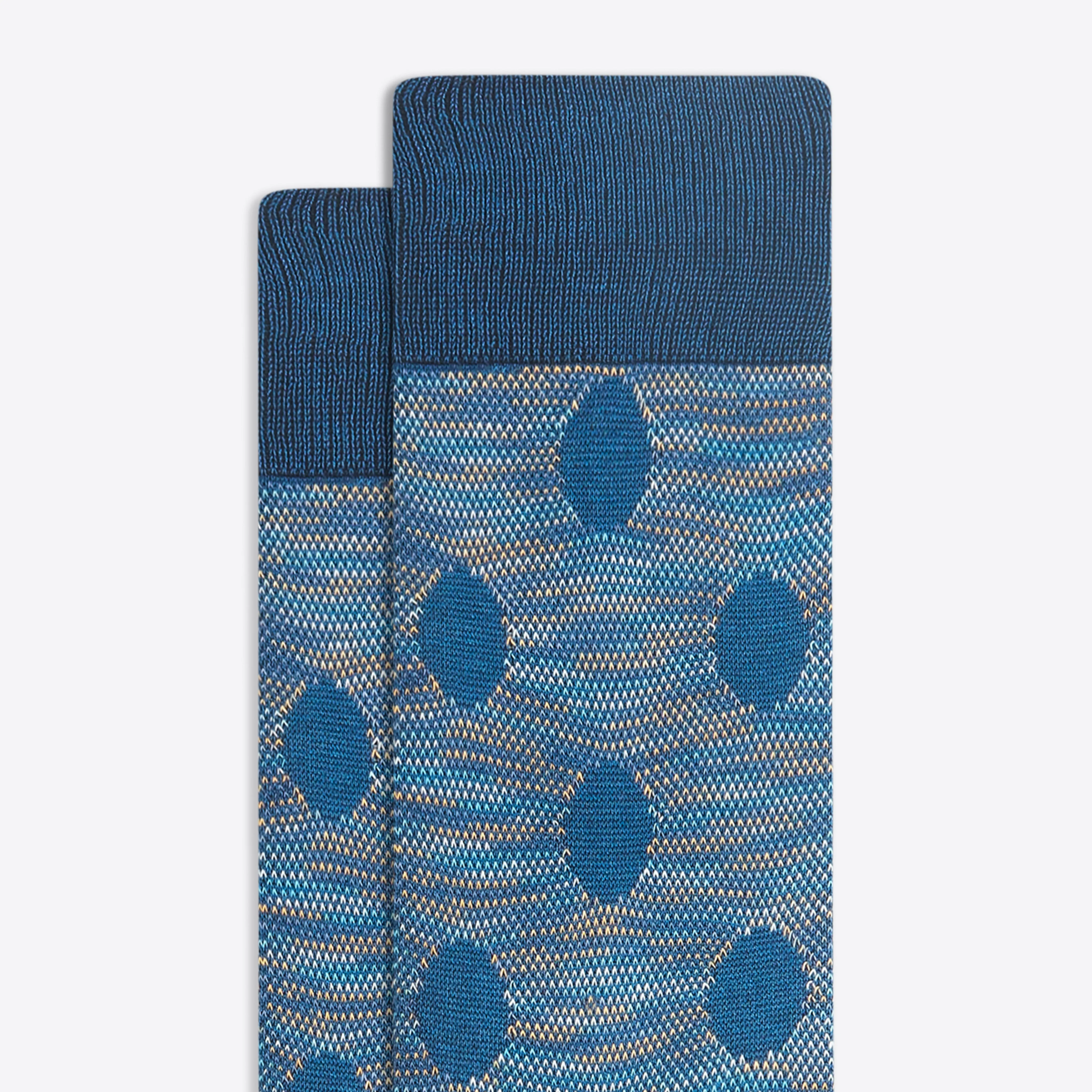 Melange Dots Mid-Calf Socks